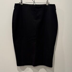 Quince Classic Black Pencil Skirt